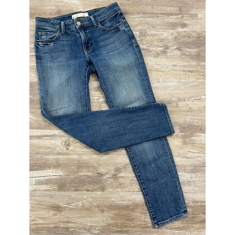 Velvet Skinny Jeans Ankle Cropped Womens Size 24